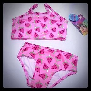 Freestyle Swimsuit Girls Size 24 months Toddler Bikini Pink Watermelon